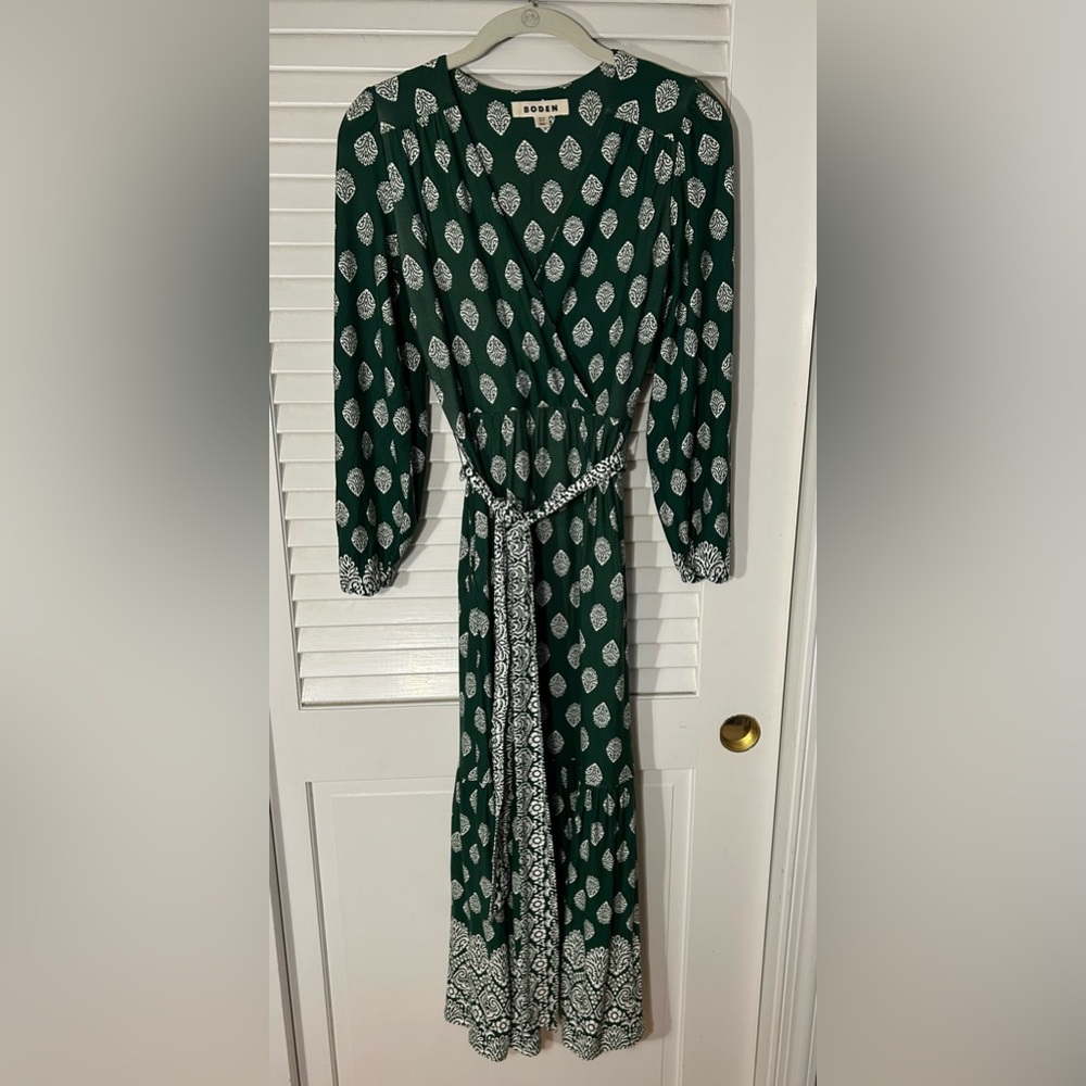 Boden Ophelia Wrap Midi Jersey Dress. Size 0P